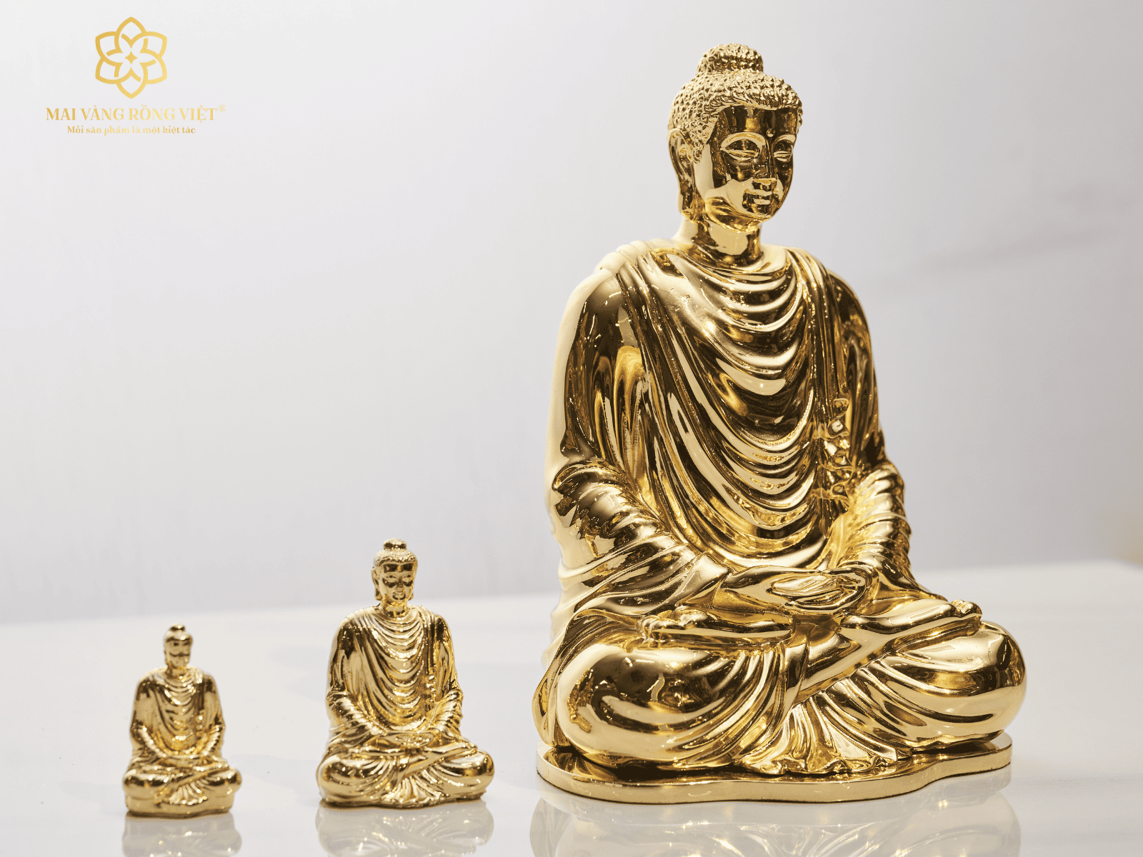 Sản phẩm tượng Phật Thích Ca Mâu Ni mạ vàng