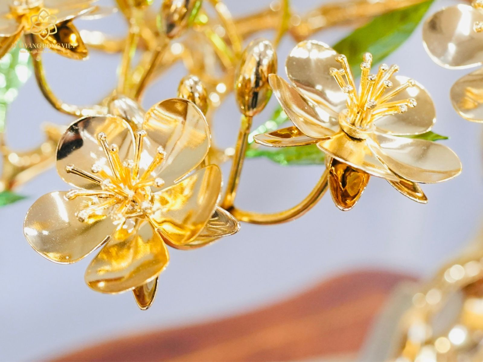 Ý nghĩa cây Kim Mai Ngũ Phúc mạ vàng 24K