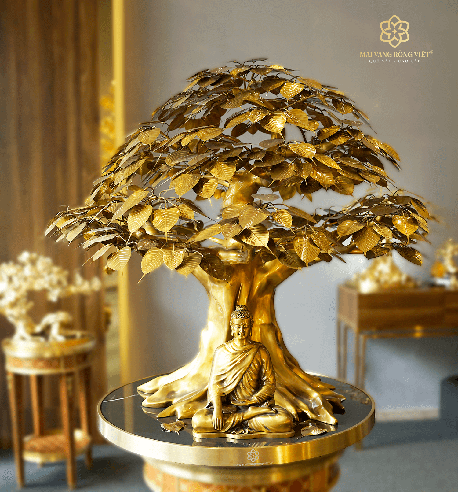 Cây Bồ Đề Đại Cát Tường cao 1m- màu cổ điển