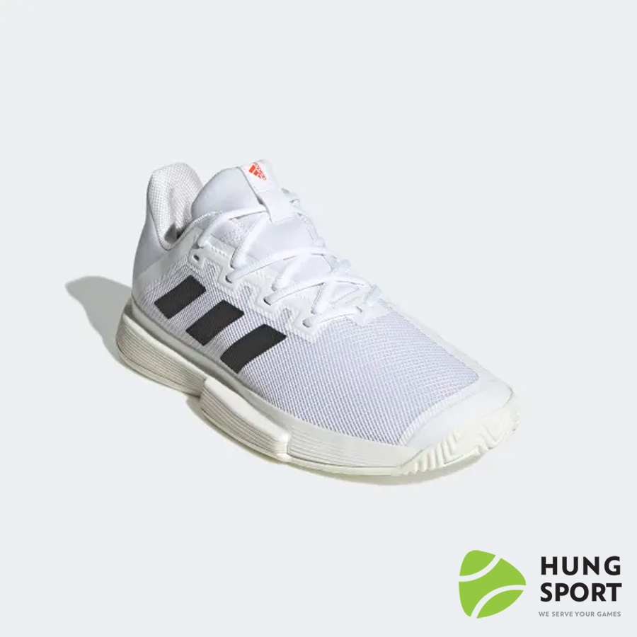 Giày Tennis Adidas Solematch Bounce Tokyo Trắng/Đen/Trắng