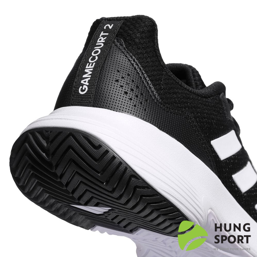 Giày Tennis Adidas Game Court 2.0 Đen/Trắng