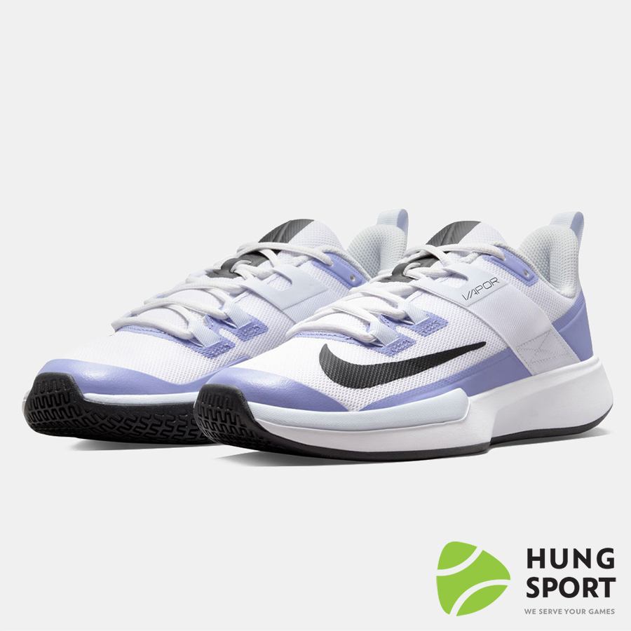 Giày Tennis NikeCourt Vapor Lite HC  Trắng/Tím/Đen