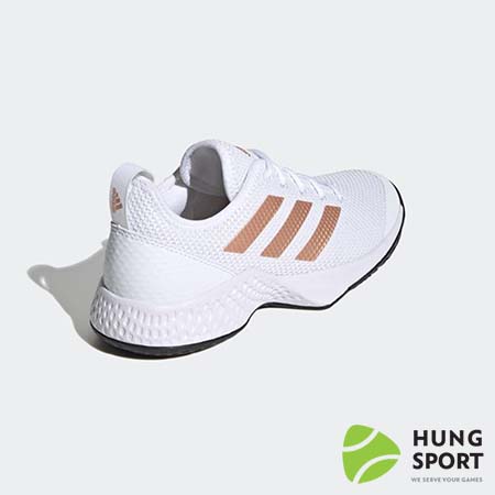 Giày Tennis Adidas Court Control Trắng/Vàng/Đen