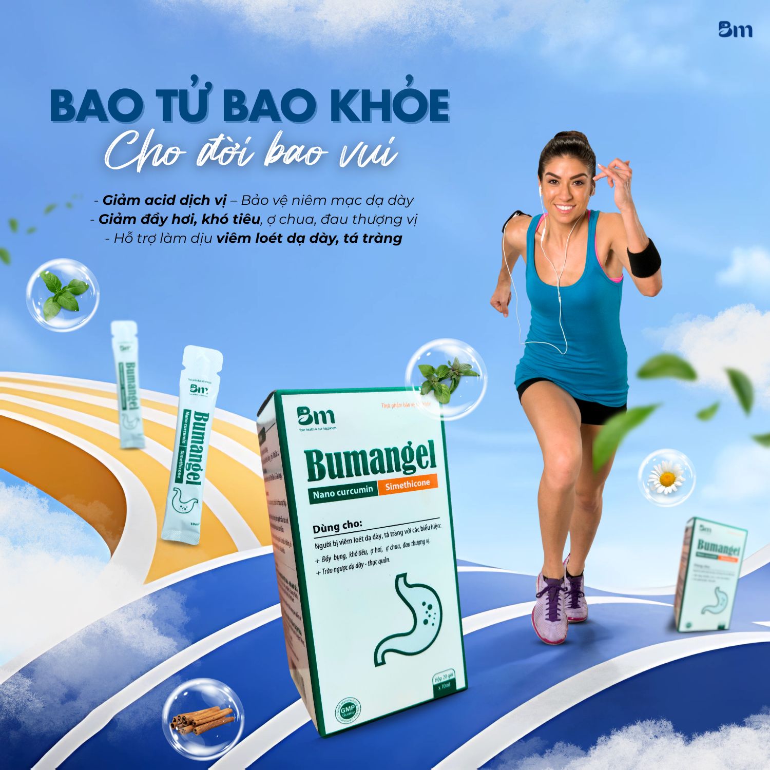 Bumangel BACHMAI là giải pháp hỗ trợ hiệu quả cho người bị bụng khó tiêu, đầy bụng, ợ hơi, ợ chua