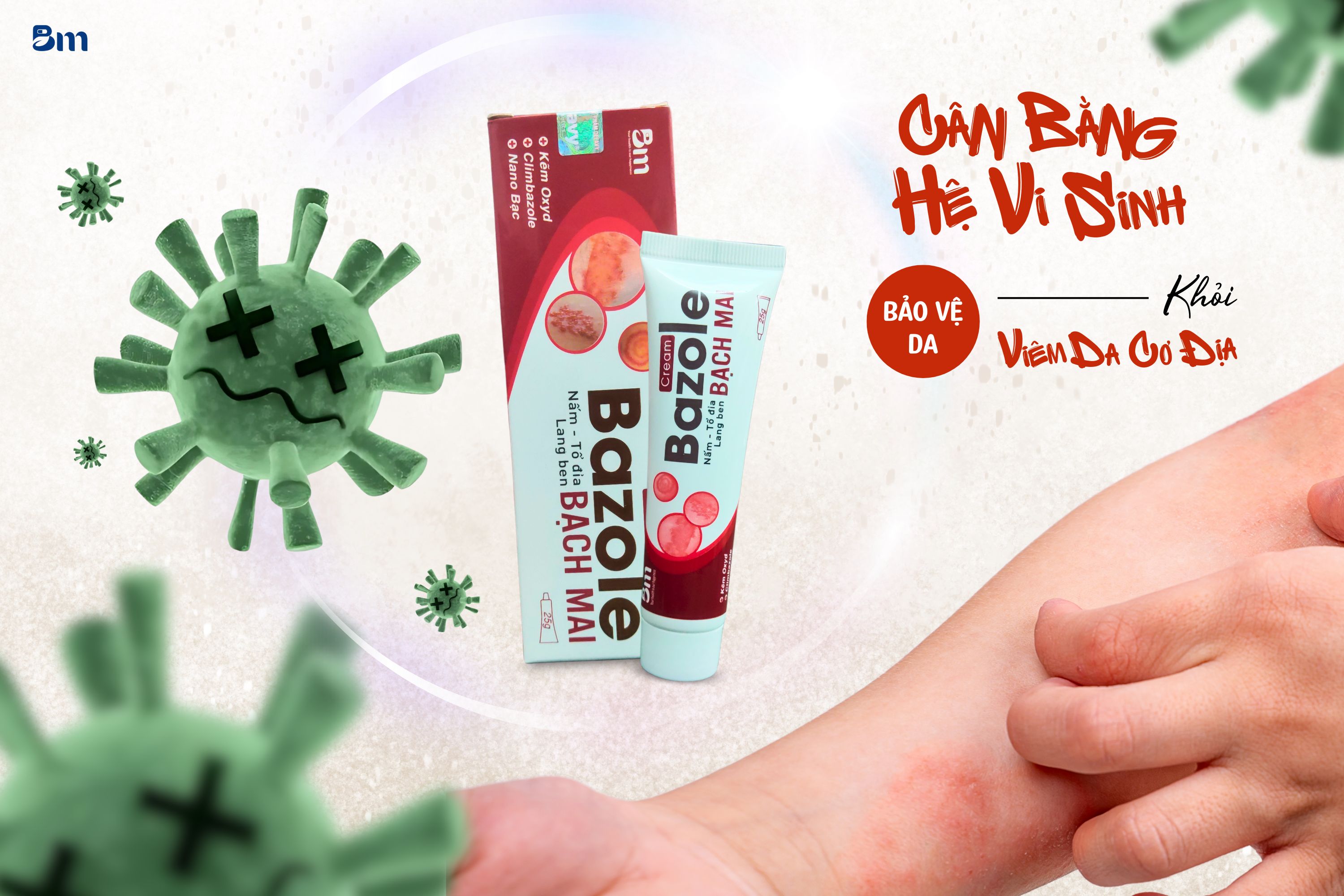 Cream Bazole BACHMAI là một gợi ý kem bôi giảm cứt trâu ở trẻ