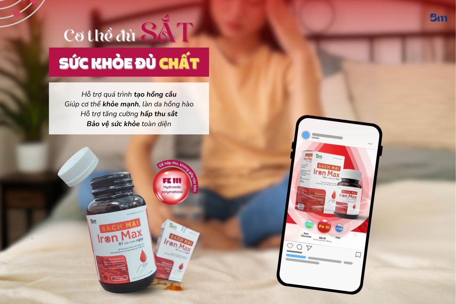 Mệt mỏi kéo dài, da xanh xao, hay chóng mặt, hoa mắt là những dấu hiệu cơ thể thiếu sắt