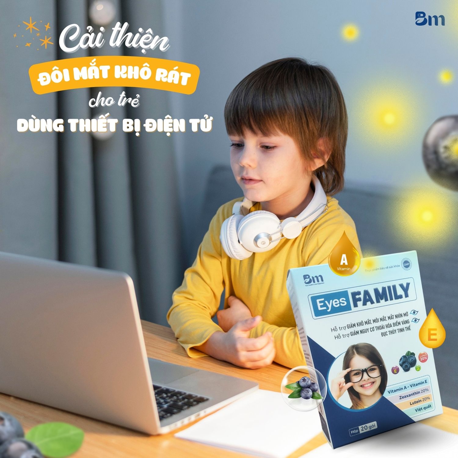 Eyes Family Bạch Mai giúp giảm mỏi mắt do ánh sáng xanh hiệu quả