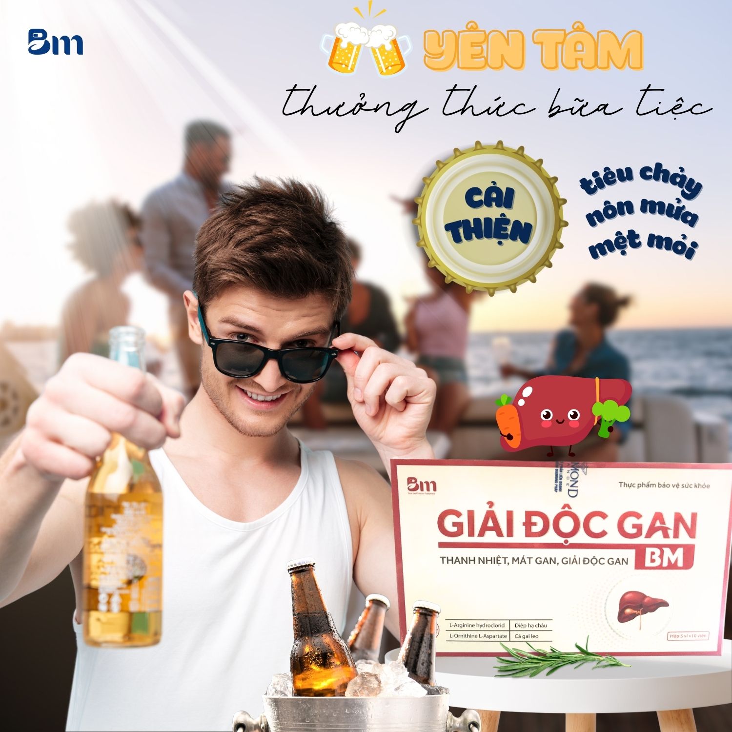 Giải độc Gan BACHMAI giúp hỗ trợ gan khỏe mạnh, tăng cường khả năng giải độc