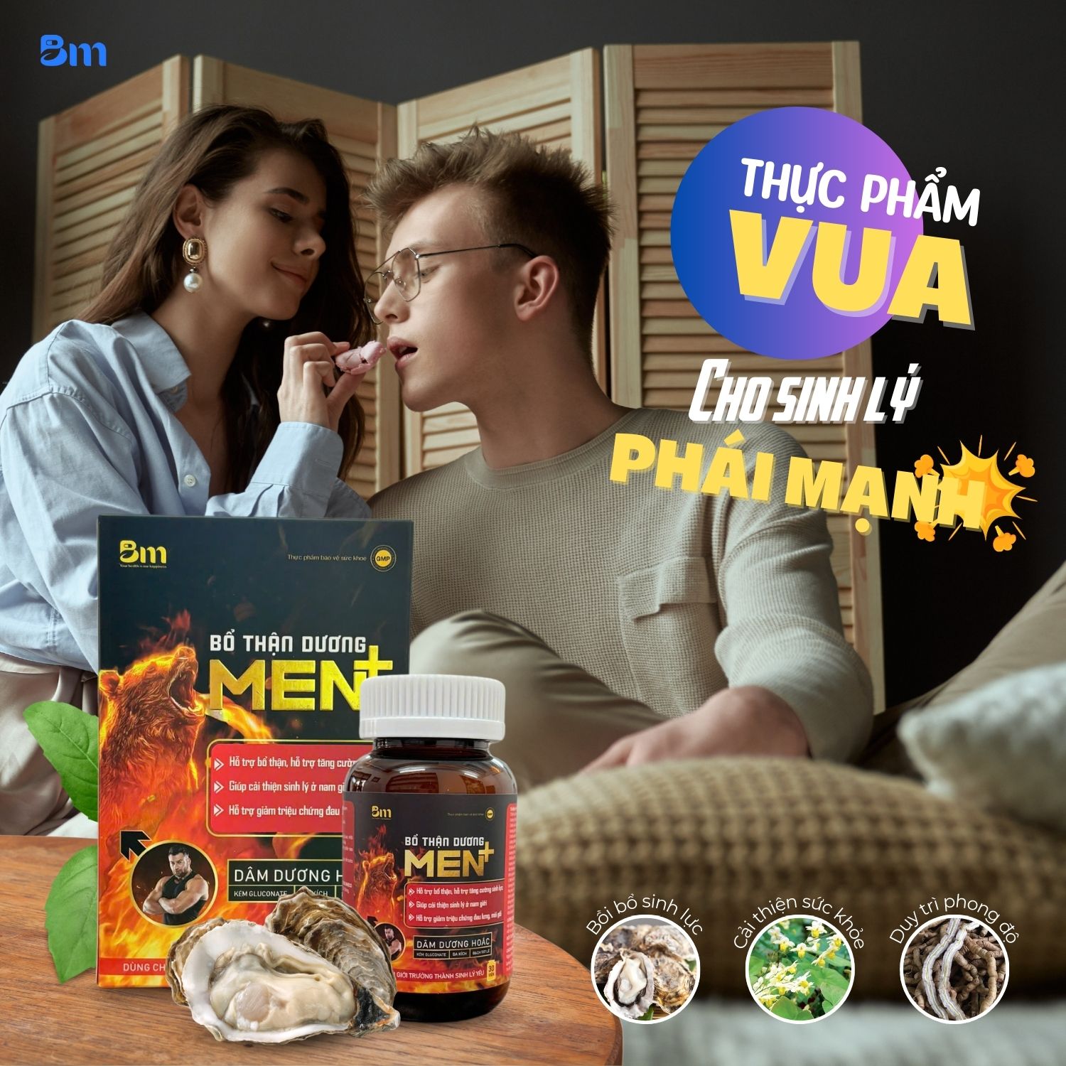 Các sản phẩm bổ sung có nguồn gốc từ thảo dược thiên nhiên có thể hỗ trợ bổ thận, tráng dương, tăng cường sinh lực