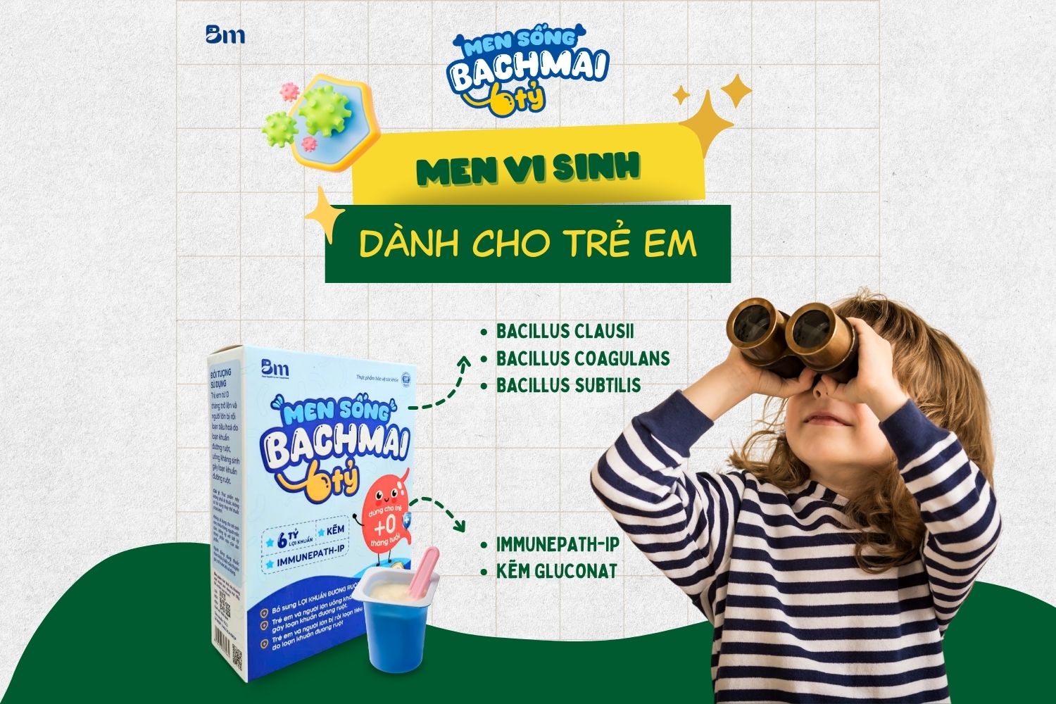 Men vi sinh cho trẻ em được xem như một "trợ thủ đắc lực" giúp cân bằng hệ vi sinh đường ruột