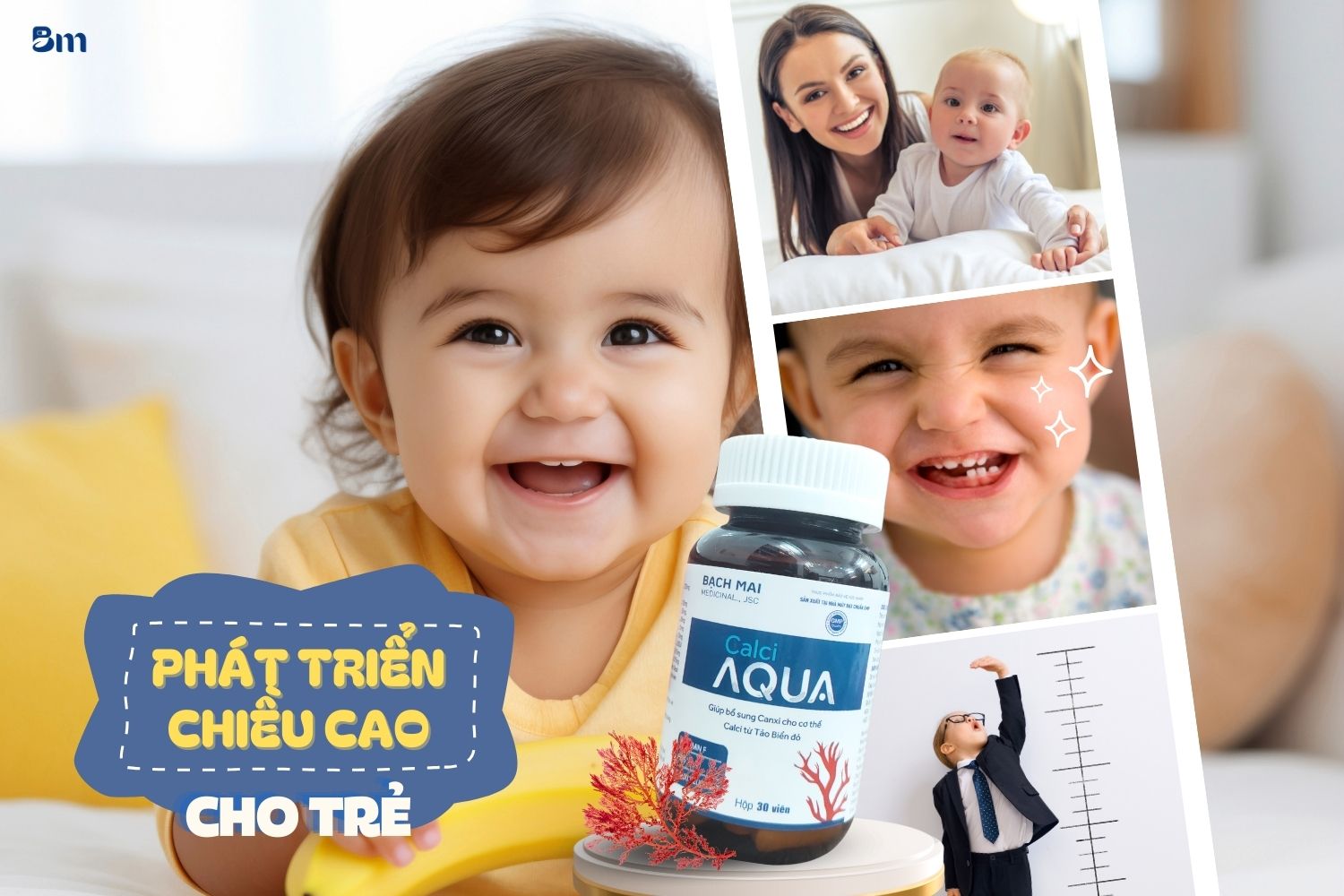 Phát triển chiều cao cho trẻ là một trong những mối quan tâm hàng đầu của các bậc phụ huynh