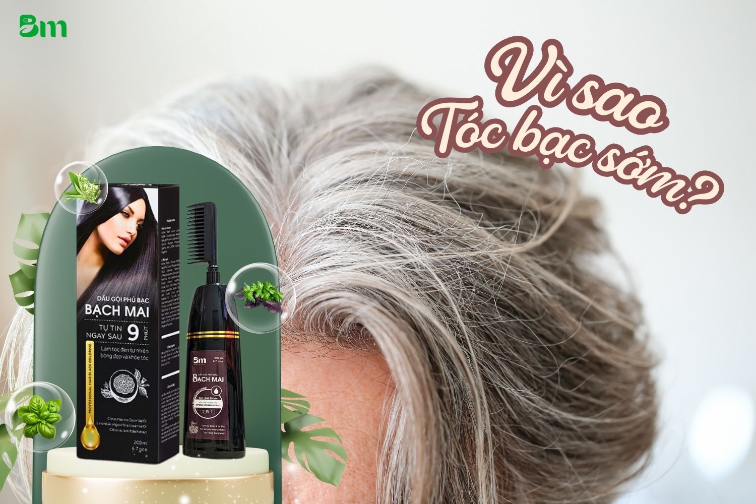 Nhiều người trẻ tuổi lại phải đối mặt với tình trạng tóc bạc sớm