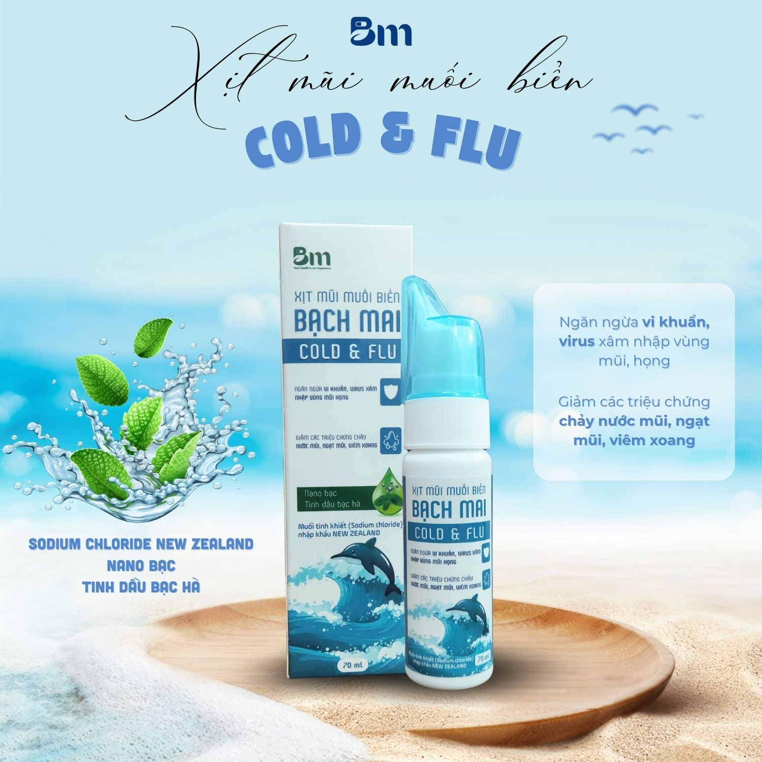 Khi nói đến việc giảm nghẹt mũi cho trẻ, xịt muối biển Bạch Mai là một trong những sản phẩm được nhiều phụ huynh tin dùng