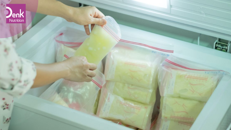 Bảo quản sữa mẹ trong ngăn đá hoặc tủ đông