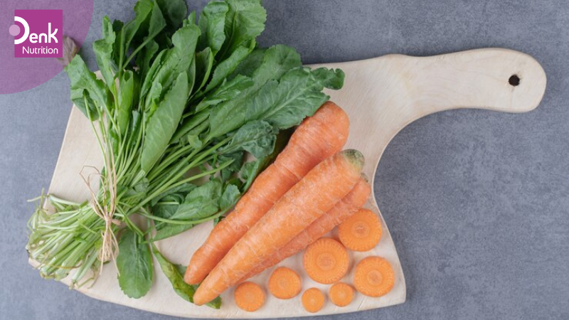 Rau bina và cà rốt