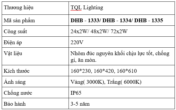 Đèn Cảnh Quan Sân Vườn Cao Cấp TQL- DHB1333/ DHB1334/ DHB1335
