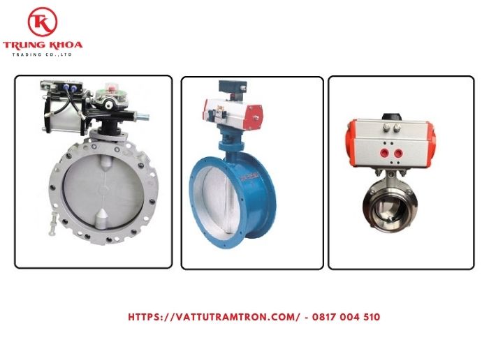 Van bướm khí nén xả xi măng 2