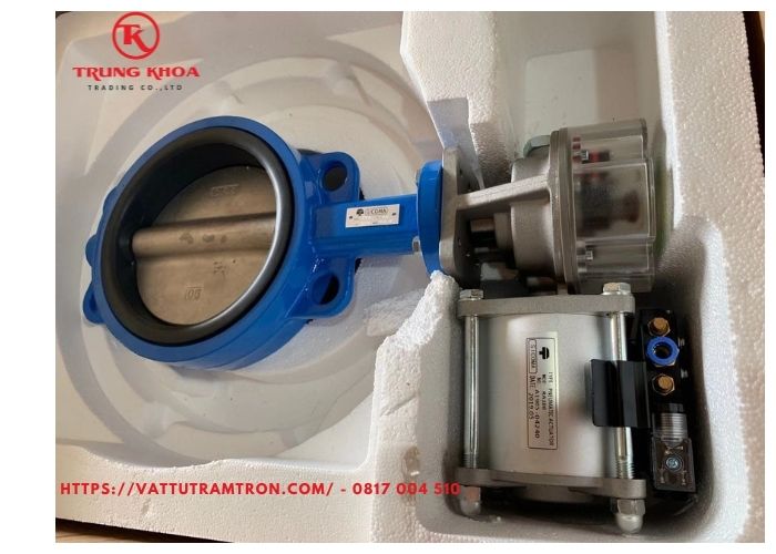 Van bướm khí nén thân gang SD150-SD350