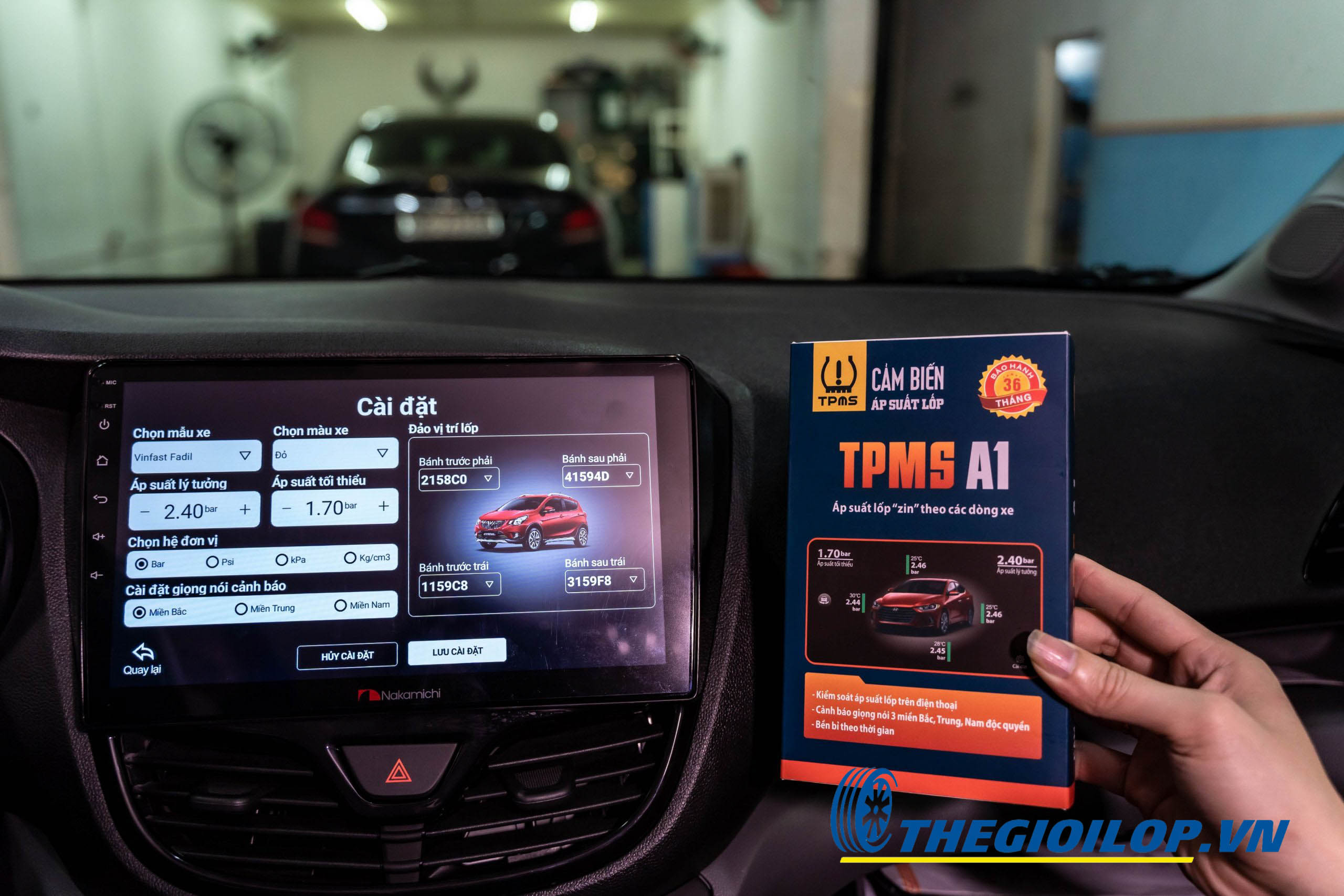 TPMS A1 sở hữu nhiều tính năng độc quyền