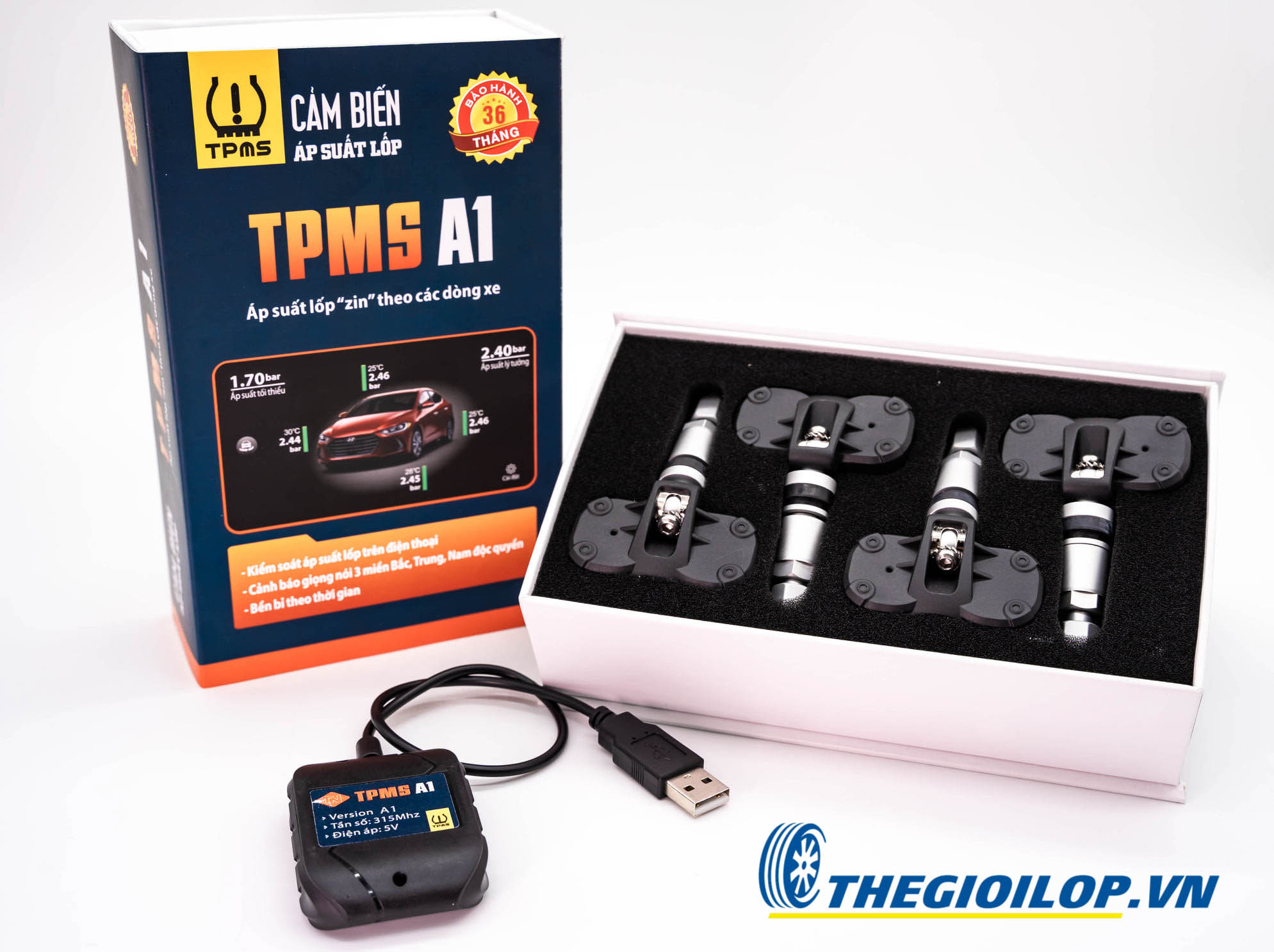 TPMS A1 có khả năng cảnh báo ở phạm vi 200m