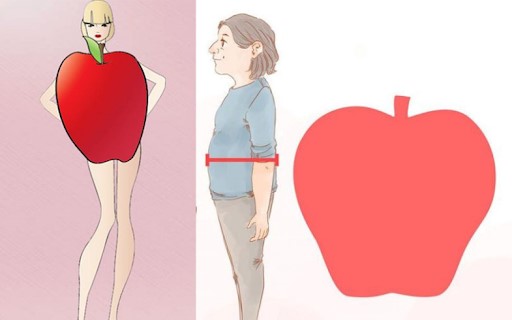 dáng người quả táo