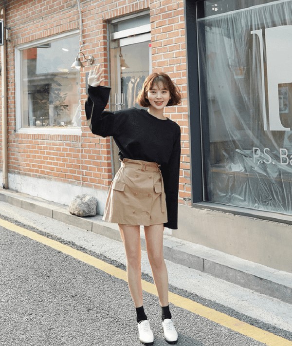 lựa chọn váy dài trên đầu gối