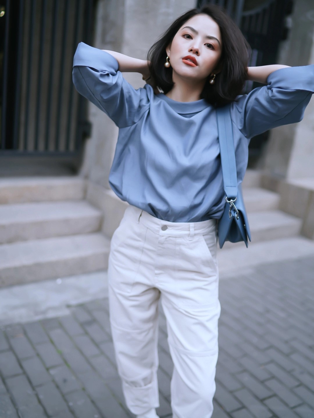 phối đồ màu xanh