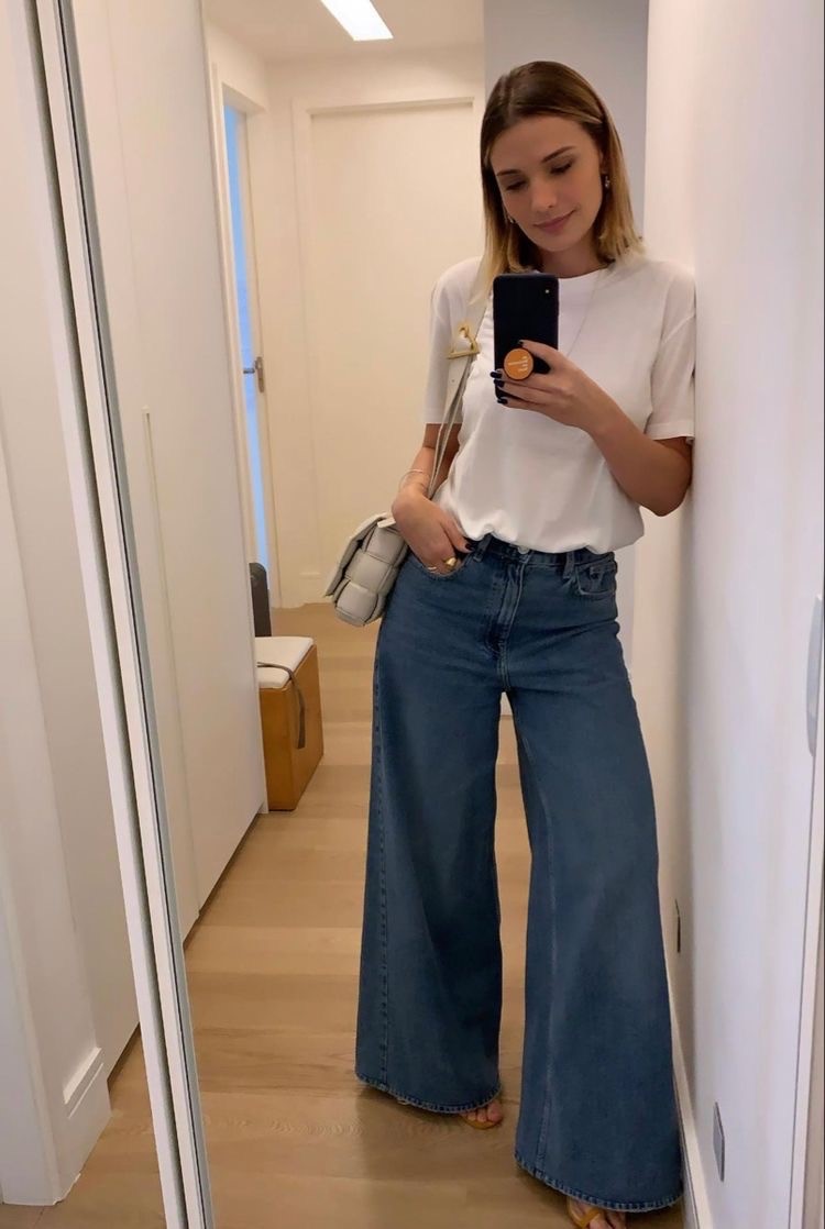 quần jeans với áo thun