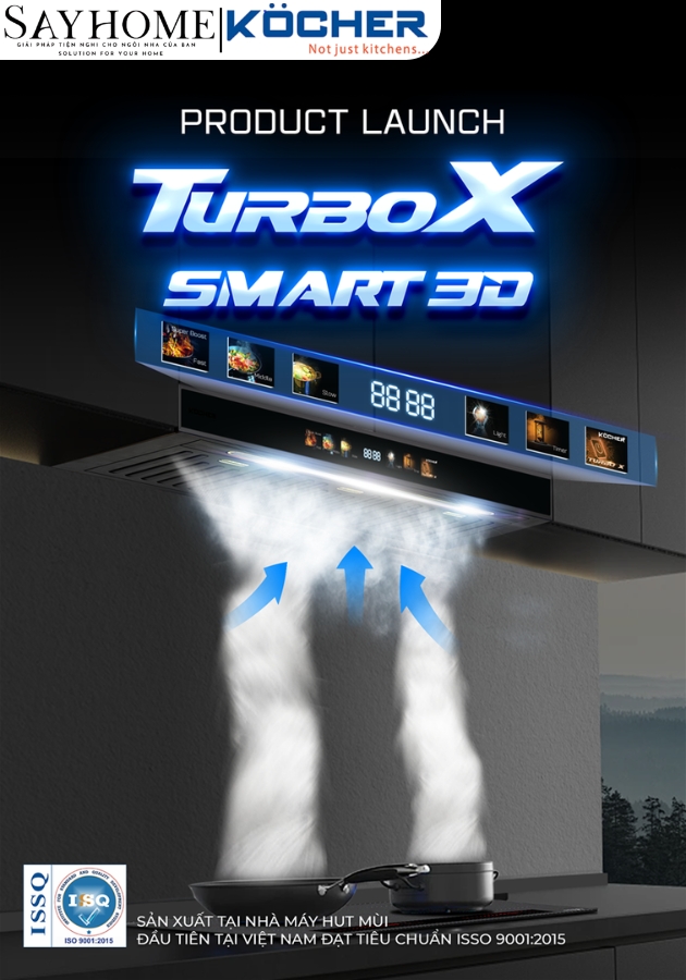 Máy hút mùi Kocher Turbo Smart 3D X3D-350D tại thành phố Hồ Chí Minh