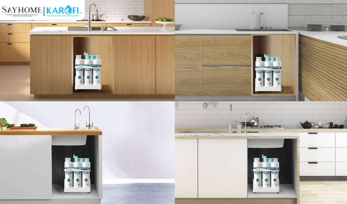 Máy lọc nước để gầm với 10 lõi lọc RO Karofi KAQ-US08 tại thành phố Hồ Chí Minh