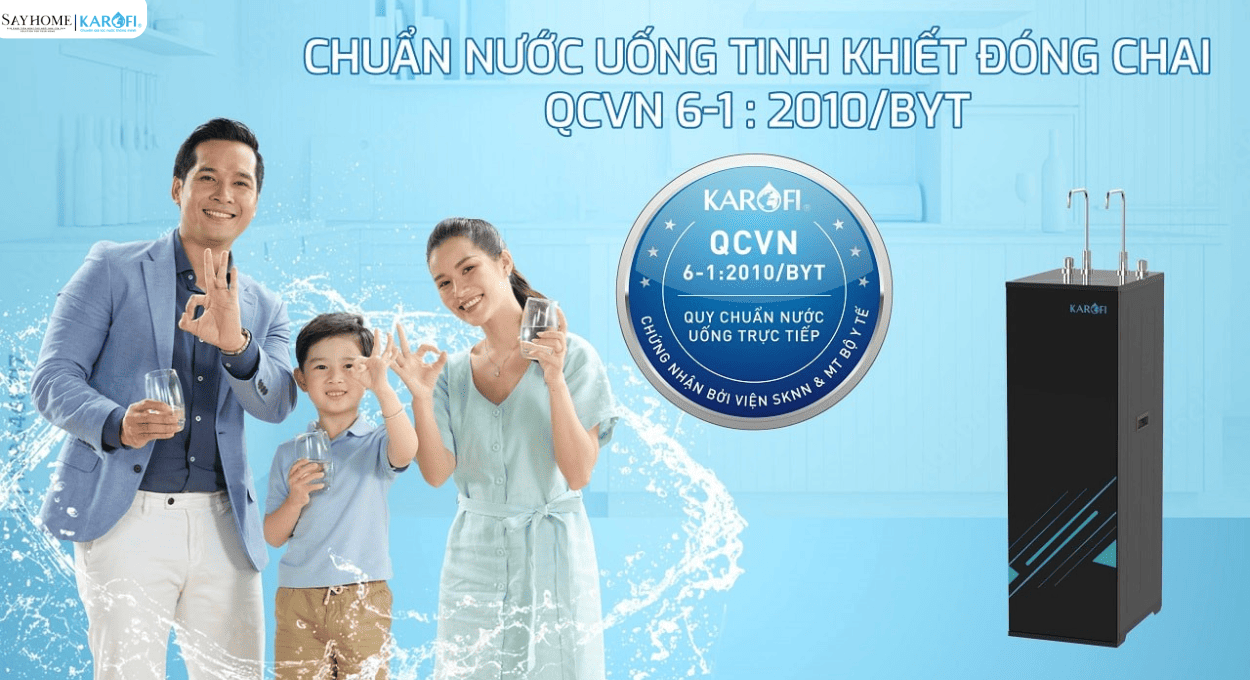 Máy lọc nước tủ đứng 11 lõi lọc Karofi KAQ-F38 tại thành phố Hồ Chí Minh