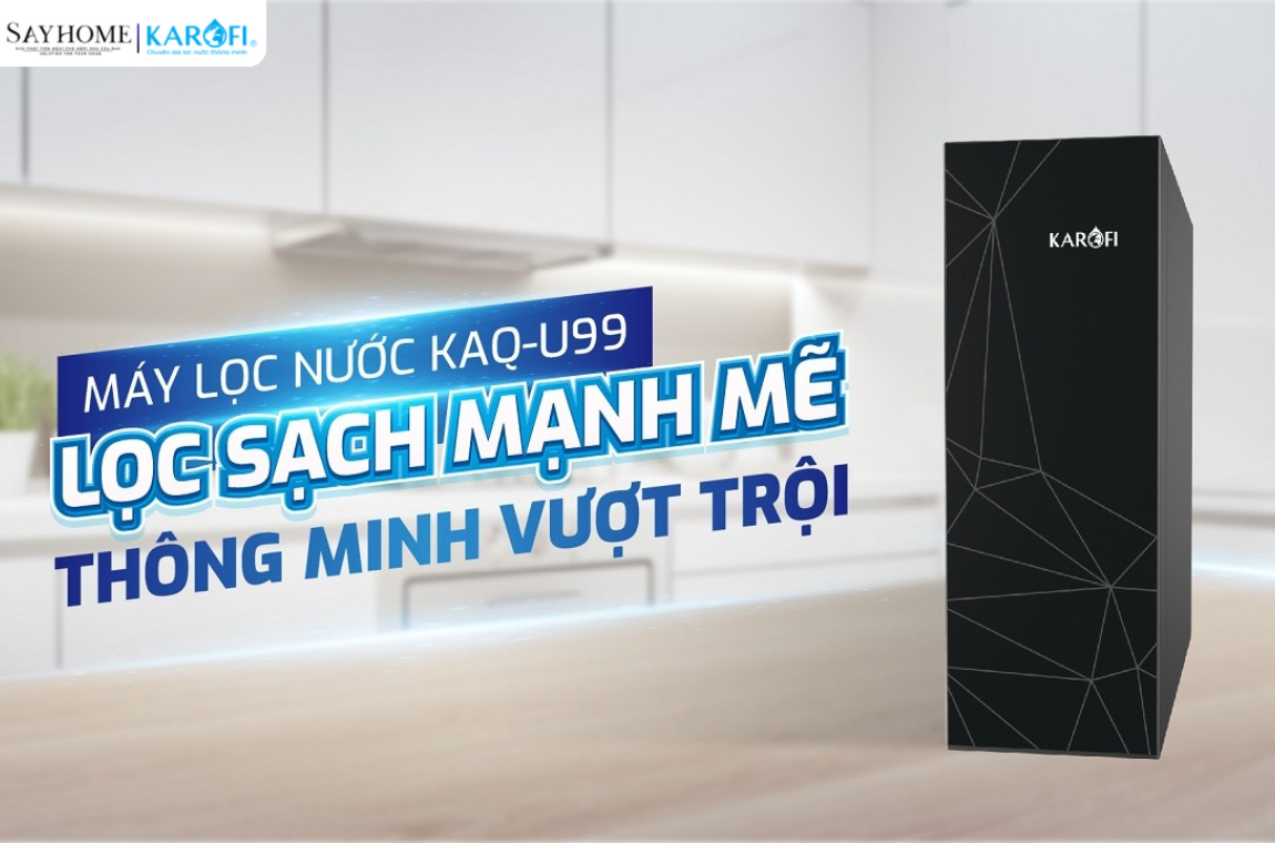 Máy lọc nước âm tủ với 10 lõi lọc Karofi KAQ-U99 tại thành phố Hồ Chí Minh