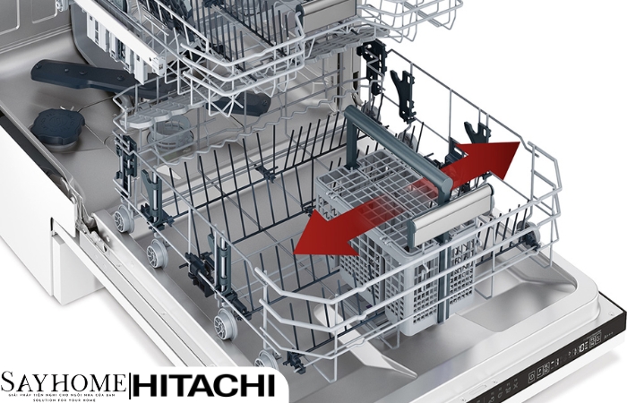 Máy rửa chén độc lập 14 bộ đồ ăn Châu Âu Hitachi HDF-F146VX tại Tân bình