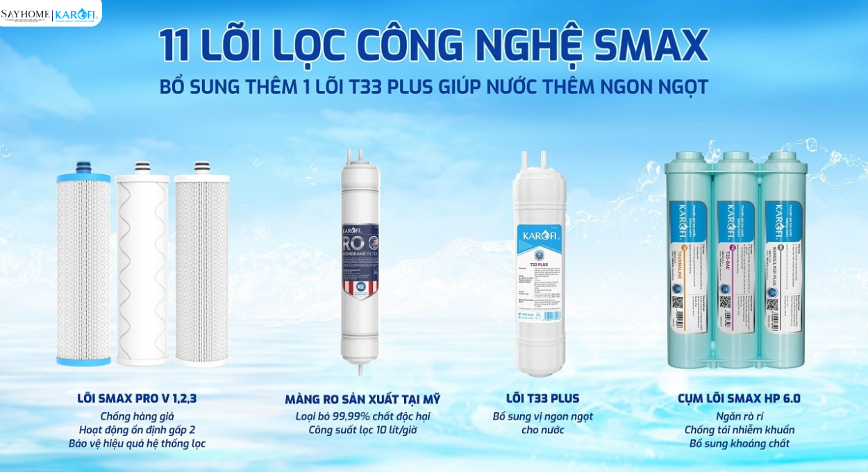 Máy lọc nước tủ đứng 11 lõi lọc Karofi KAQ-F38 tại thành phố Hồ Chí Minh