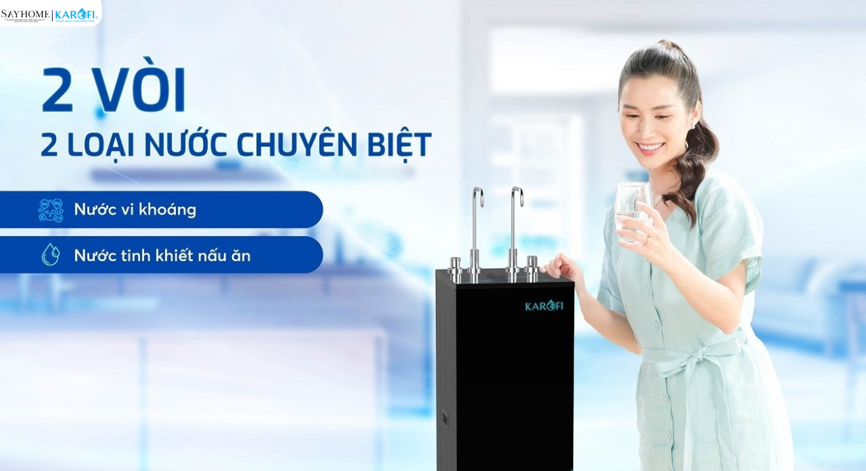 Máy lọc nước tủ đứng 11 lõi lọc Karofi KAQ-F38 tại thành phố Hồ Chí Minh