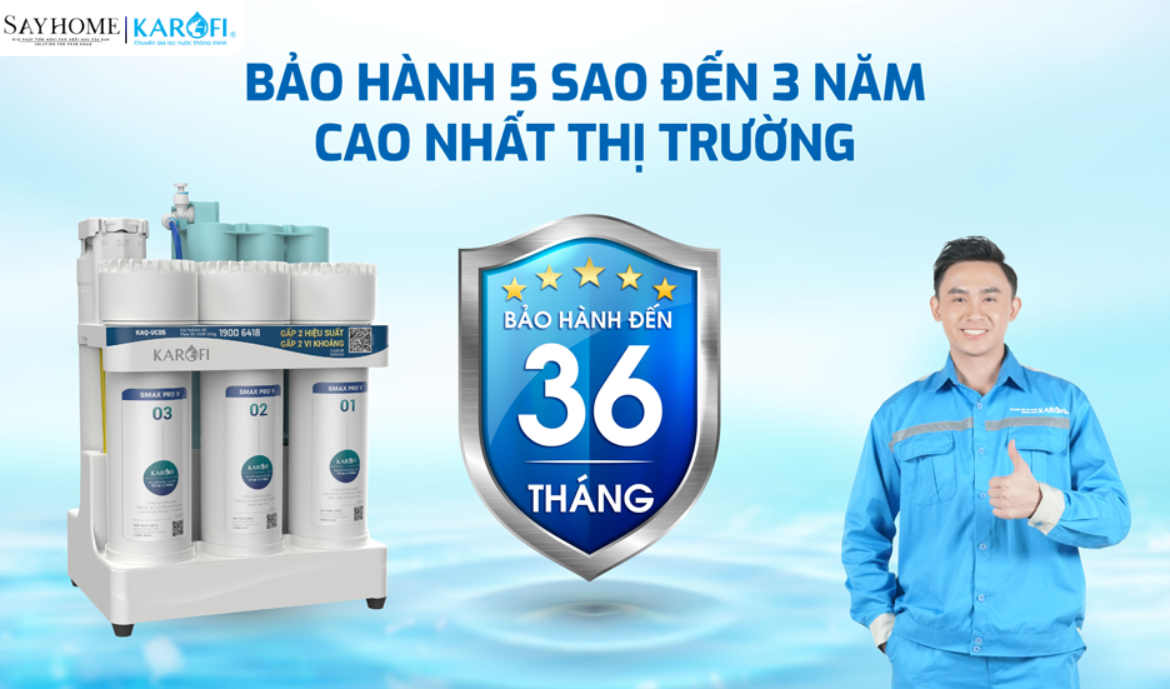 Máy lọc nước để gầm với 10 lõi lọc RO Karofi KAQ-UC05 tại thành phố Hồ Chí Minh