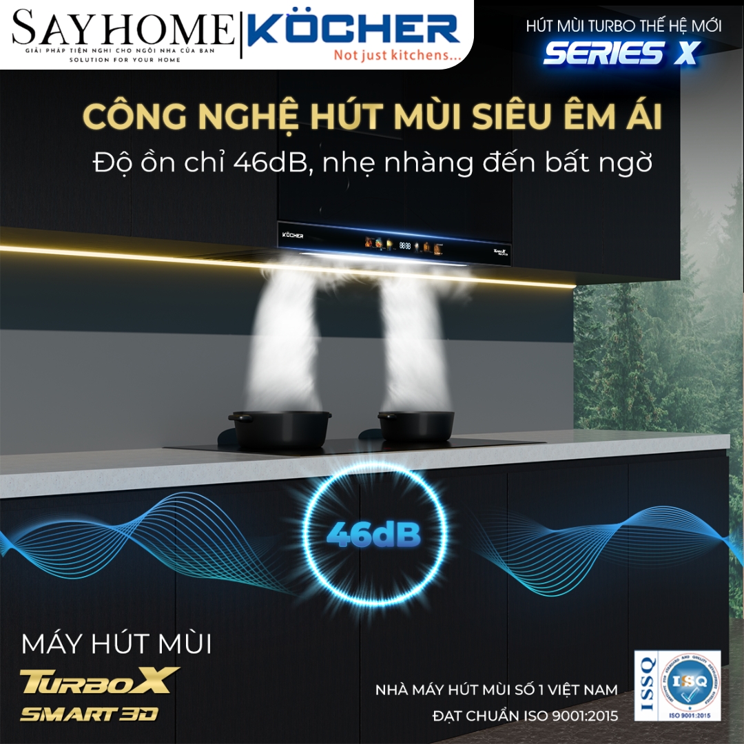 Máy hút mùi Kocher Turbo Smart 3D X3D-350D tại thành phố Hồ Chí Minh
