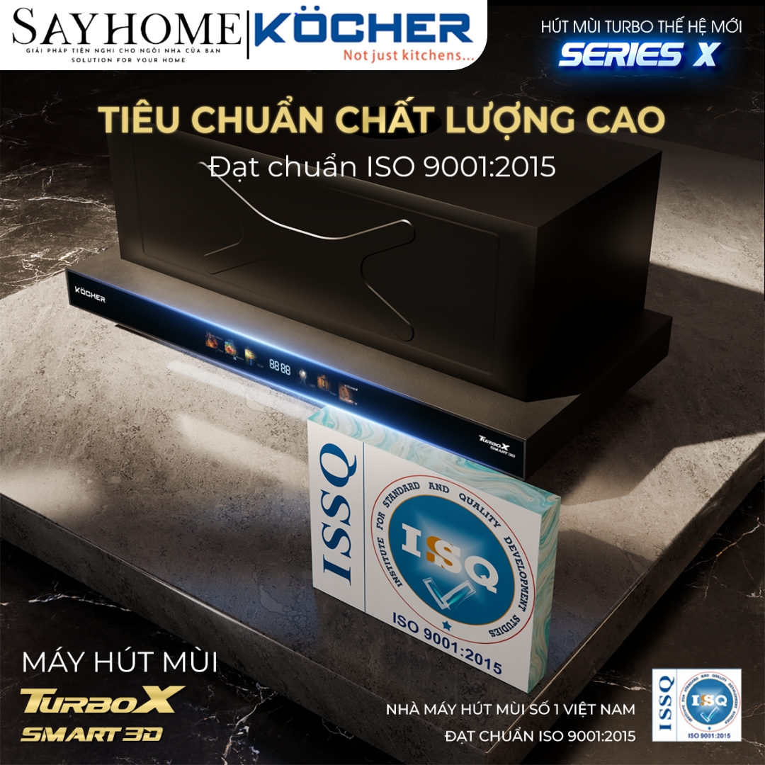 Máy hút mùi Kocher Turbo Smart 3D X3D-350D tại thành phố Hồ Chí Minh