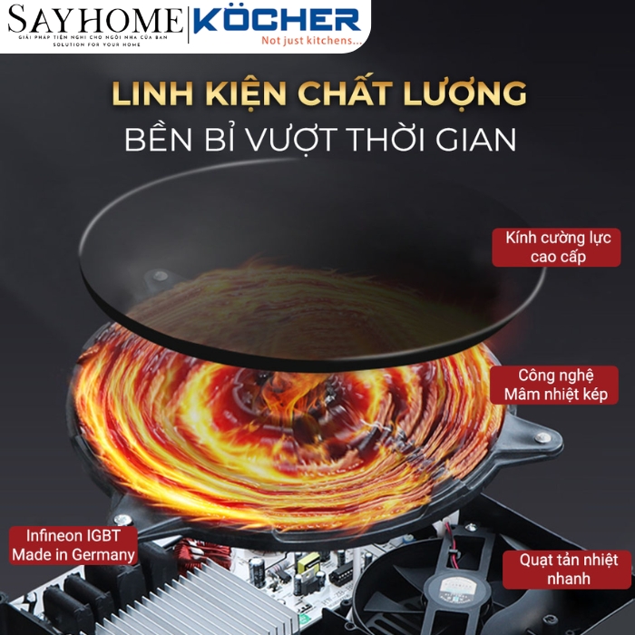 Bếp từ đơn công nghiệp KOCHER CI-3500C tại thành phố Hồ Chí Minh