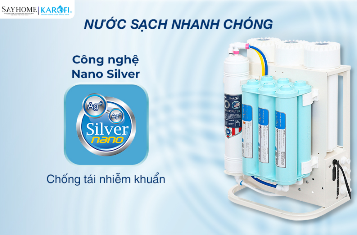 Máy lọc nước RO âm tủ với 10 lõi lọc KAROFI KAQ-U06 tại thành phố Hồ Chí Minh
