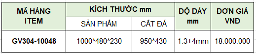 Chậu rửa bát GV304-10048 tại thành phố Hồ Chí Minh