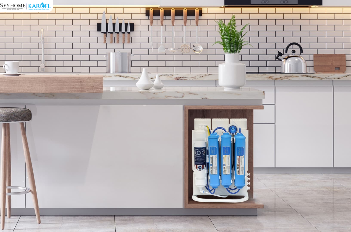 Máy lọc nước để gầm 10 lõi lọc Karofi KAQ-U16 tại thành phố Hồ Chí Minh
