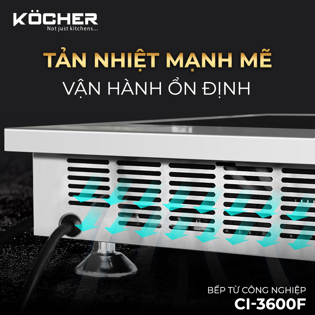 Bếp từ đơn công nghiệp KOCHER CI-3600F tại thành phố Hồ Chí Minh