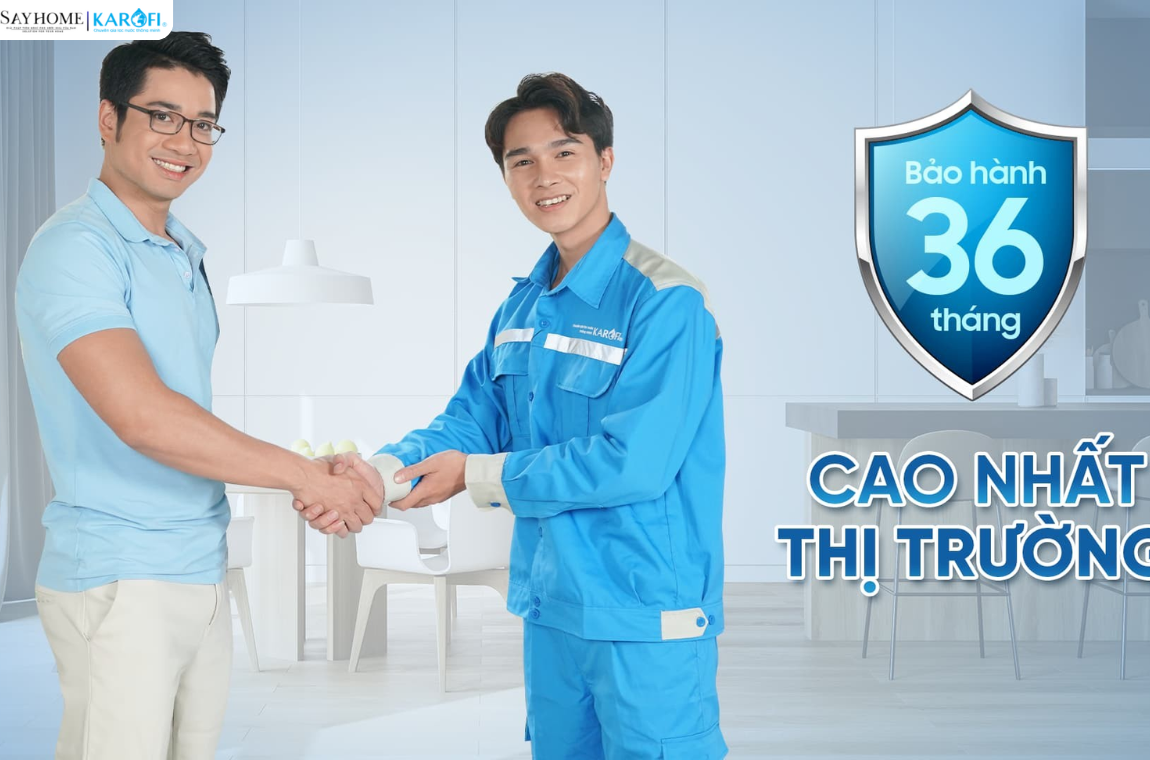 Máy lọc nước để gầm 10 lõi lọc Karofi KAQ-U16 tại thành phố Hồ Chí Minh