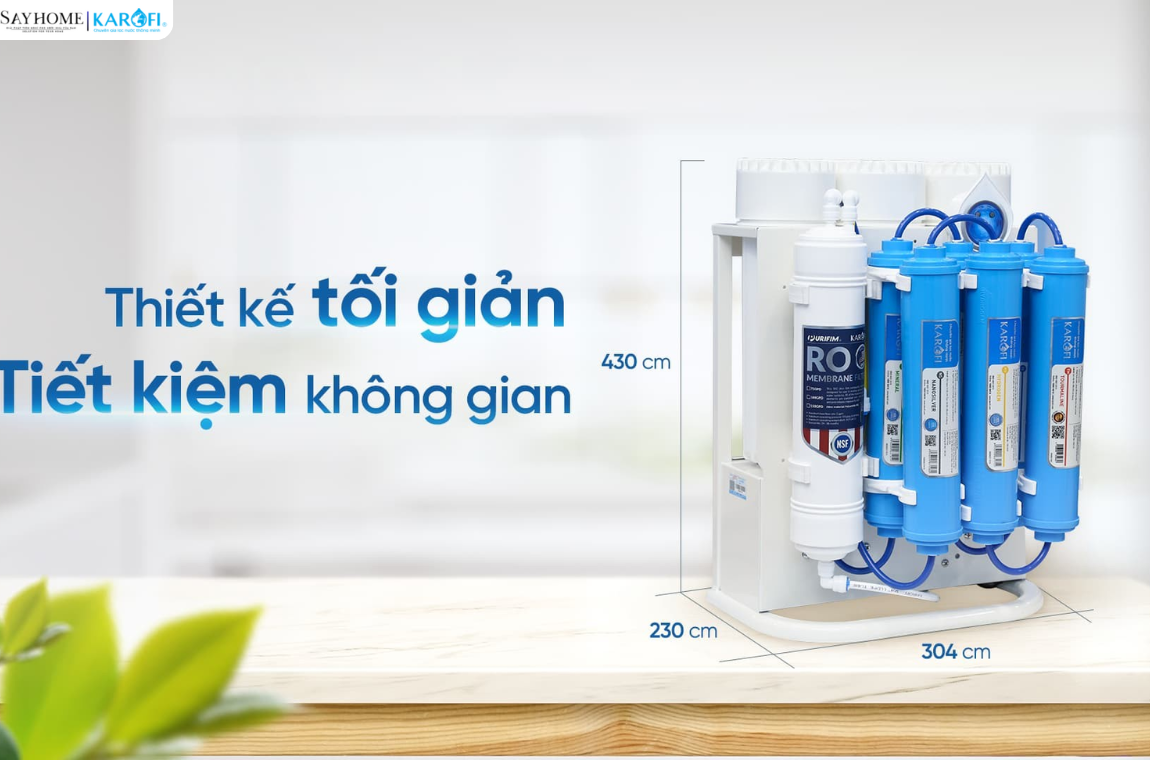 Máy lọc nước để gầm 10 lõi lọc Karofi KAQ-U16 tại thành phố Hồ Chí Minh