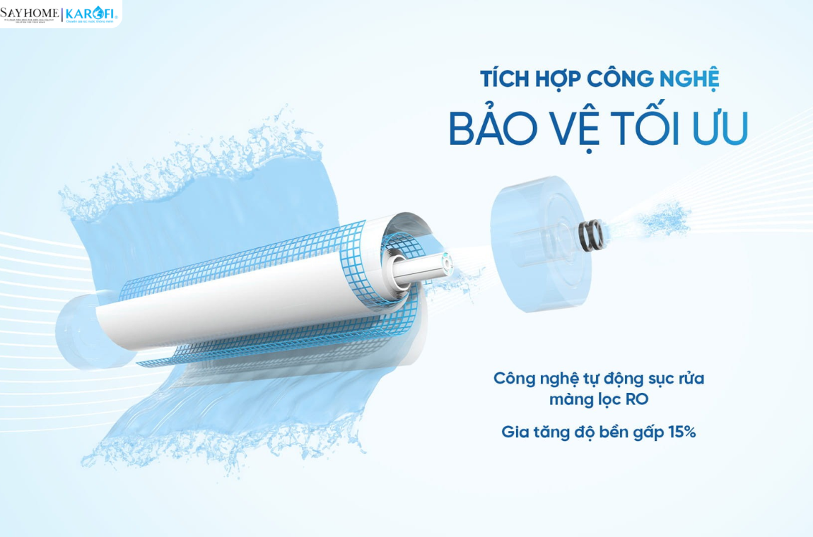 Máy lọc nước để gầm 10 lõi lọc Karofi KAQ-U16 tại thành phố Hồ Chí Minh