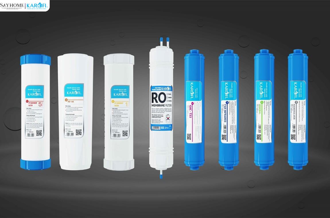 Máy lọc nước để gầm 8 lõi lọc Karofi Slim S-s038 tại thành phố Hồ Chí Minh