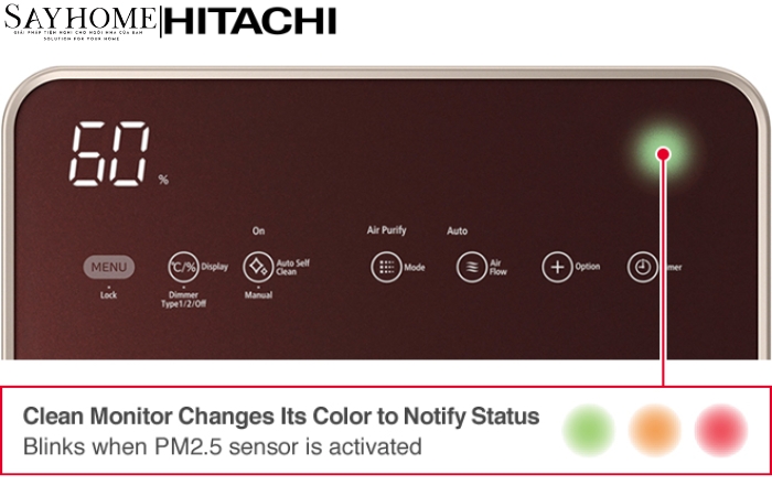 Máy lọc không khí và tạo ẩm diện tích phòng 79m2 EP-L110E (BR) tại thành phố Hồ Chí Minh