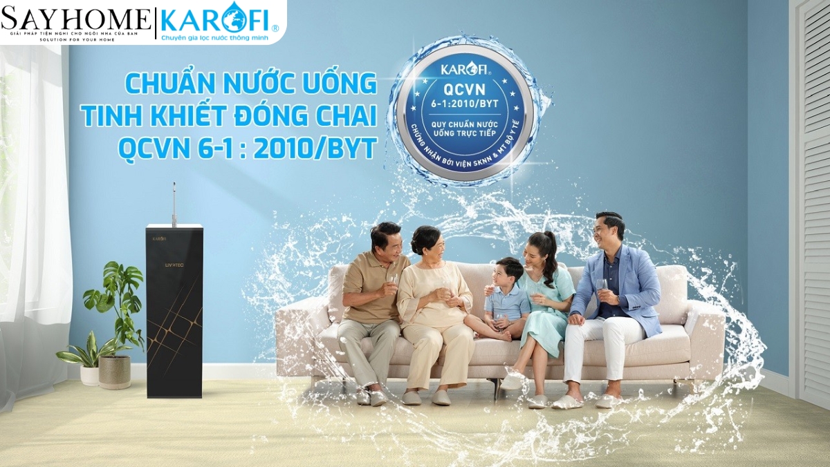 Máy lọc nước tủ đứng 10 lõi RO Karofi Livotec 606 tại thành phố Hồ Chí Minh