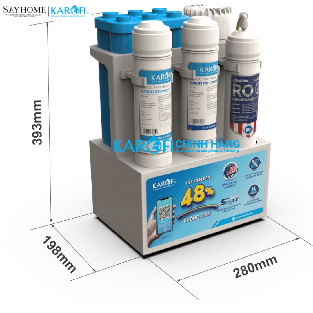 Máy lọc nước để gầm 10 lõi lọc Karofi KAQ-U10 tại thành phố Hồ Chí Minh